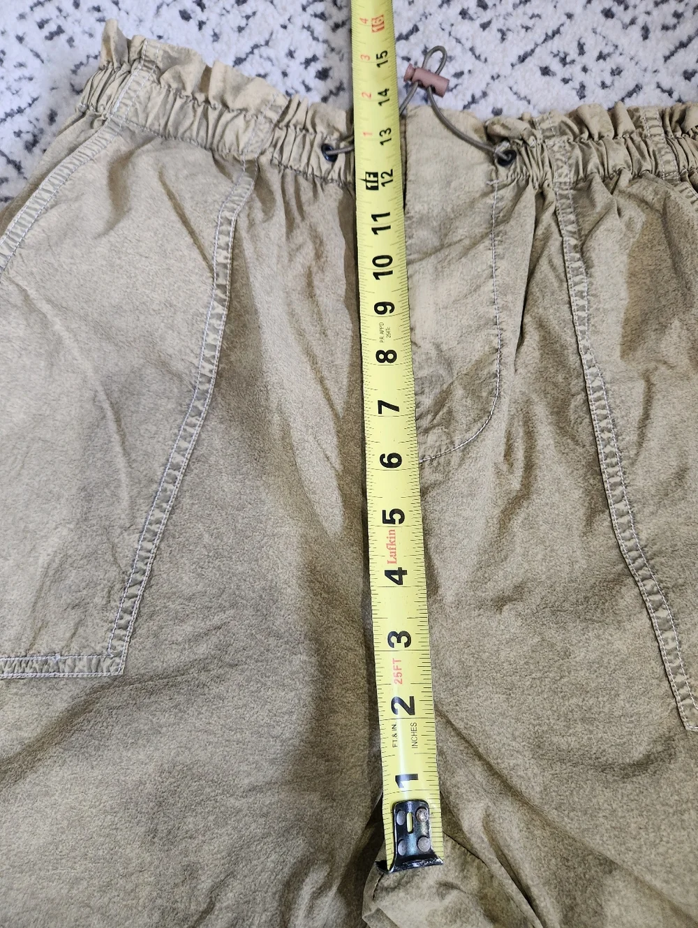 Urban Outfitters UO Sloan Nylon Baggy Balloon Parachute Pants Y2K 80s Khaki M - Picture 14 of 16